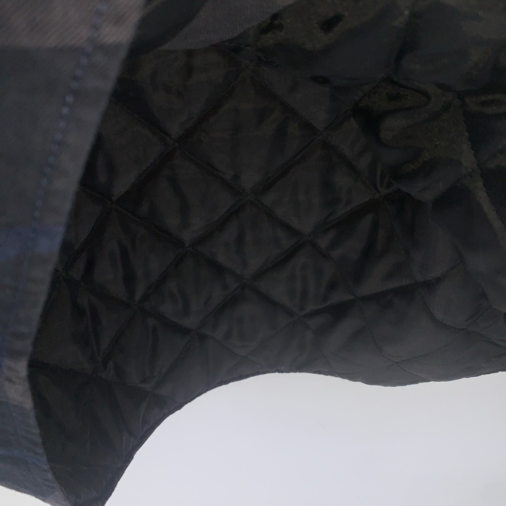 Swanndri Plaid Button Quilted Shacket Mens Large Gray Black Blue New Zealand - Picture 9 of 16